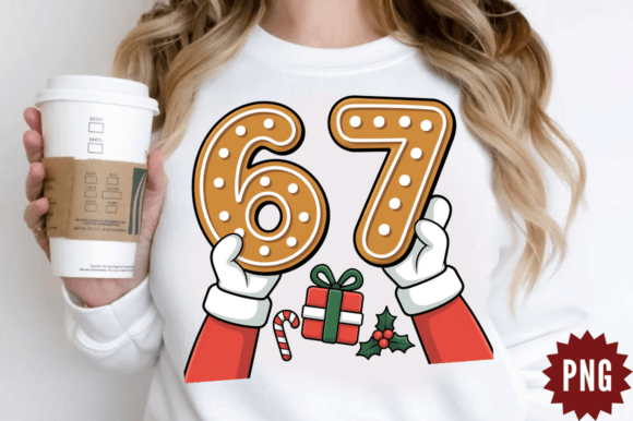 Christmas 67 Six Seven Cookies Santa PNG & Illustrations