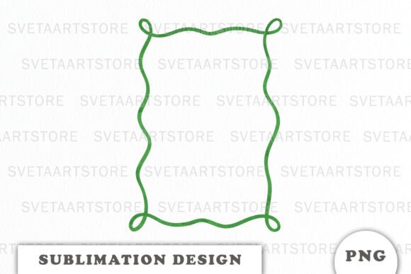 Green Christmas Frame Png: Festive Illustrations for Crafters