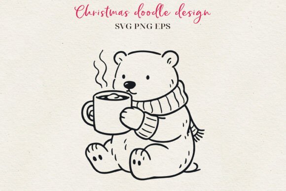Hand-Drawn Christmas Character SVG PNG Illustrations