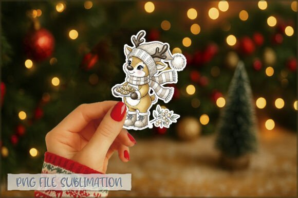Review: Christmas Hand Drawn Reindeer Sticker Illustrations