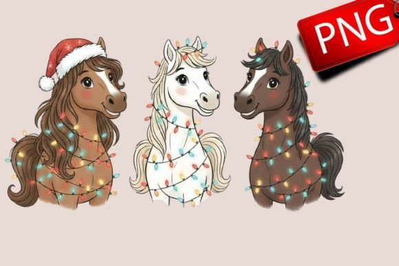 Review: Christmas Horses Farm Xmas Holiday PNG