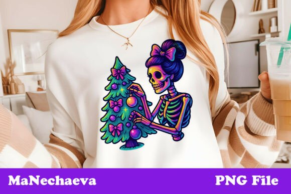 Review: Trendy Neon Christmas Skeleton Girl
