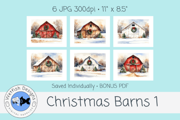 Reviewing Christmas Barn Illustrations 1