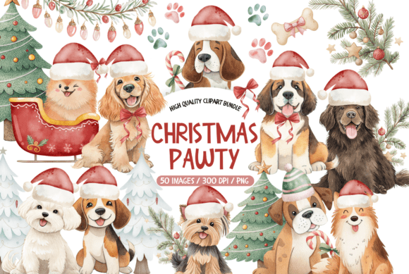 Reviewing Christmas Pawty Dog Illustrations