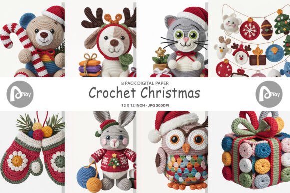 Reviewing Digital Paper Crochet Christmas for Embroidery