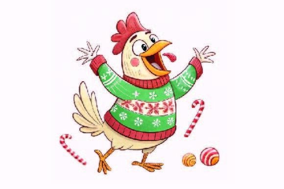 Reviewing the Christmas Chicken PNG for Holiday Stitching