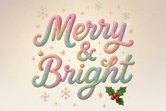 Reviewing the Faux Yarn Merry Bright PNG for Stitchers
