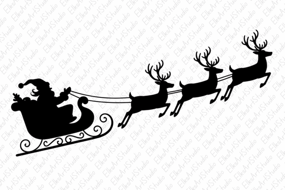 Santa s Sleigh PNG: Festive Illustrations for Web